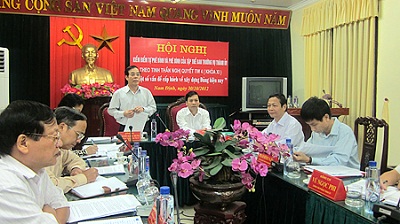 Một Hội nghị của Ban Thường vụ Tỉnh ủy Nam Định