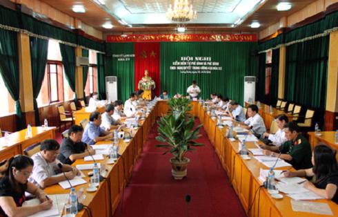Một Hội nghị của Tỉnh ủy Lạng Sơn