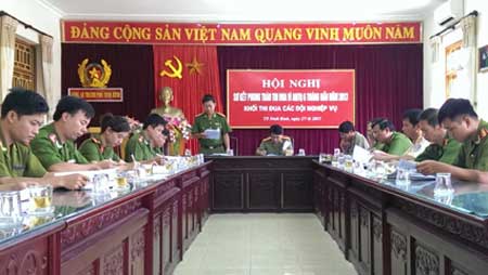 Công an tỉnh Ninh Bình sơ kết công tác 6 tháng đầu năm