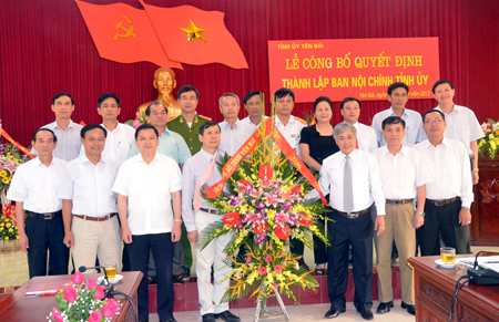Lễ ra mắt thành lập Ban Nội chính Tỉnh ủy Yên Bái
