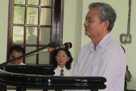 Bị cáo Nguyễn Tố Tranh tại phiên tòa ngày 25-9