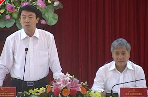 Đồng chí Nguyễn Doãn Khánh, Phó trưởng Ban Nội chính Trung ương phát biểu tại buổi làm việc