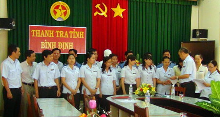 Cán bộ thanh tra tỉnh Bình Định