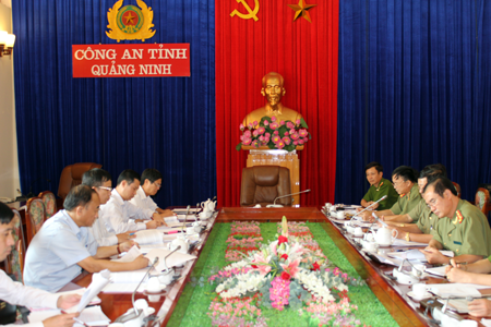 Ban Nội chính Tỉnh ủy Quảng Ninh làm việc với Đảng ủy Công an tỉnh