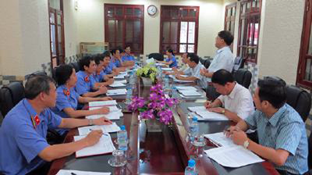 Ban Nội chính Tỉnh ủy Lạng Sơn làm việc với Viện kiểm sát nhân dân tỉnh