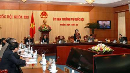 Phiên họp thứ 23 của Ủy ban thường vụ Quốc hội