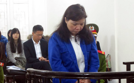 Bị cáo Đồng Thị Bích Hồng tại phiên tòa