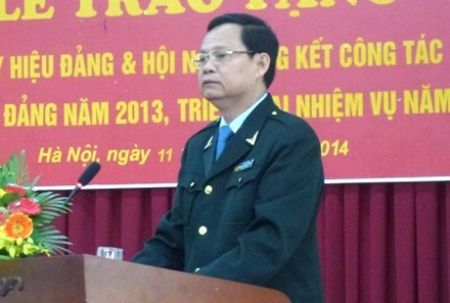 Tổng Thanh tra Chính phủ Huỳnh Phong Tranh, Ủy viên Trung ương Đảng, Bí thư Ban Cán sự Đảng phát biểu tại HN