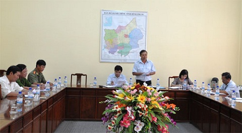 Đoàn công tác của Trụ sở tiếp công dân của Trung ương Đảng và Nhà nước làm việc tại tỉnh Bình Phước