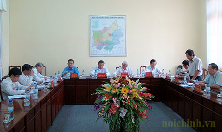 Đoàn công tác của UBND tỉnh Bình Phước kiểm tra tình hình quy hoạch đất sau thu hồi của một số dự án trên địa bàn tỉnh