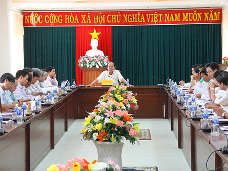 UBND tỉnh Ninh Thuận họp báo thông tin về tình hình kinh tế - xã hội của tỉnh quý I năm 2014