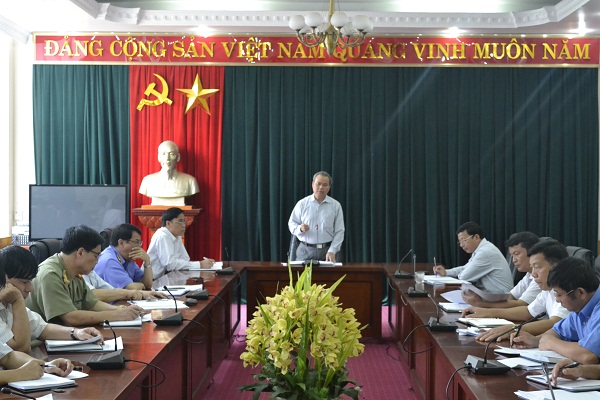 Đồng chí Hoàng Trung Phong, Phó Bí thư Thường trực Tỉnh ủy phát biểu kết luật Hội nghị