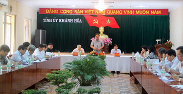 Một Hội nghị của Tỉnh ủy Khánh Hòa