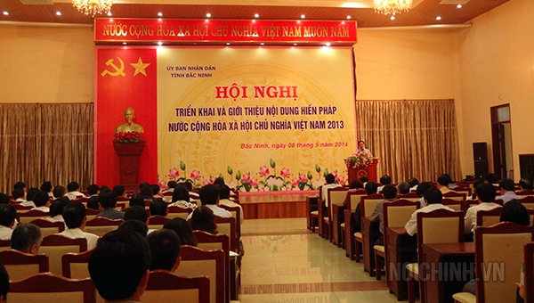 Hội nghị triển khai thi hành Hiến pháp nước Cộng hòa xã hội chủ nghĩa Việt Nam của tỉnh Bắc Ninh