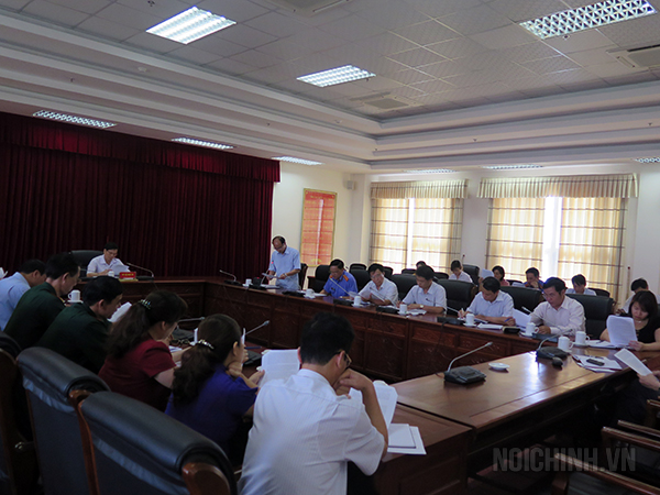 Hội nghị giao ban công tác nội chính 6 tháng đầu năm 2014 tỉnh Lai Châu