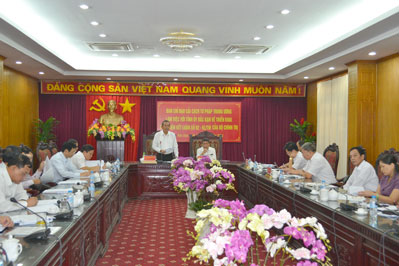 Đoàn công tác Ban Chỉ đạo cải cách Tư pháp Trung ương làm việc với Tỉnh ủy Bắc Kạn 