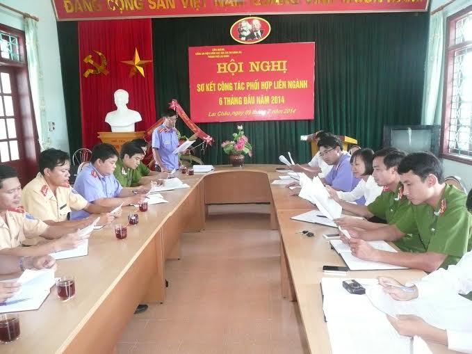 Một Hội nghị liên ngành tố tụng thành phố Lai Châu 