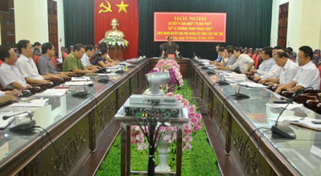 Một Hội nghị của Tỉnh ủy Hà Giang 