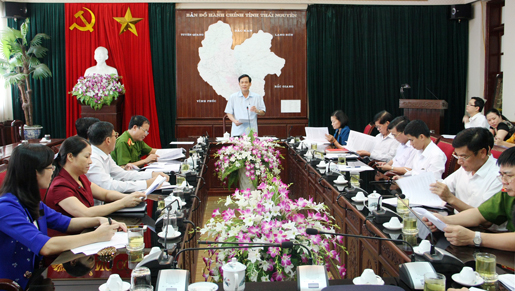 Một cuộc họp thực hiện pháp luật về xét xử và thi hành án hình sự trên địa bàn tỉnh Thái Nguyên