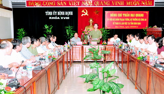 Đoàn công tác của Ban Chỉ đạo Trung ương về phòng, chống tham nhũng làm việc tại tỉnh Bình Định