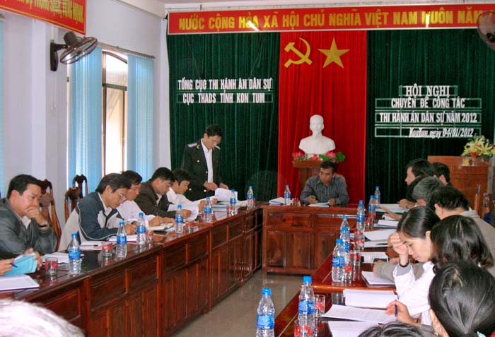 Một Hội nghị của Cục Thi hành án dân sự tỉnh Kon Tum