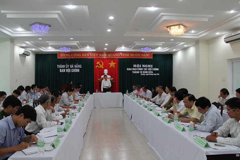Một Hội nghị giao ban công tác nội chính thành phố Đà Nẵng