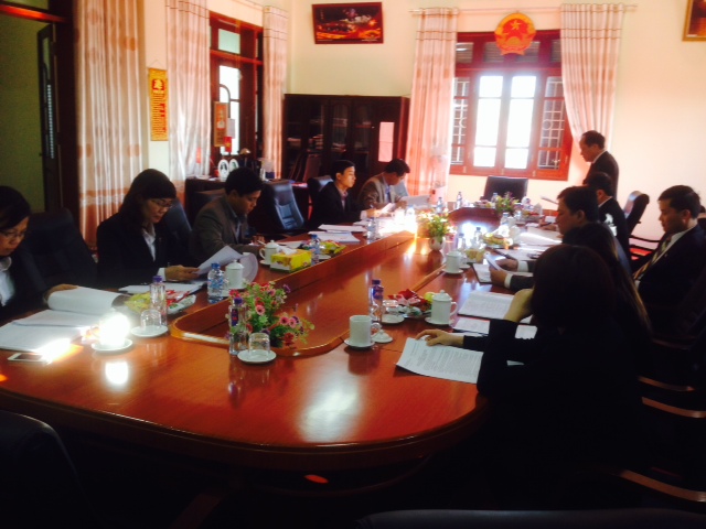 Ban Nội chính Tỉnh ủy Lai Châu làm việc với Tòa án nhân dân tỉnh nắm tình hình về công tác nội chính và phòng, chống tham nhũng năm 2014