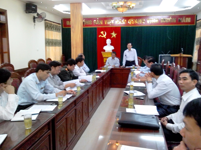 Lãnh đạo Ban Nội chính Tỉnh ủy kiểm tra, giám sát tại huyện Hậu Lộc