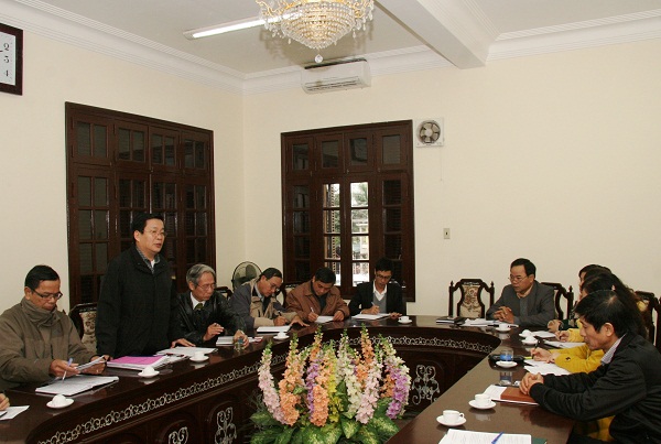 Lãnh đạo Vụ Địa phương, Ban Nội chính Trung ương làm việc với Ban Nội chính Tỉnh ủy Thừa Thiên Huế (tháng 01-2015)