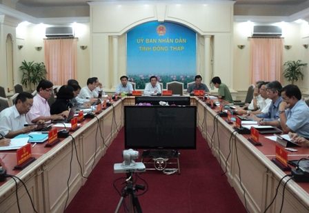 Một Phiên họp của UBND tỉnh Đồng Tháp