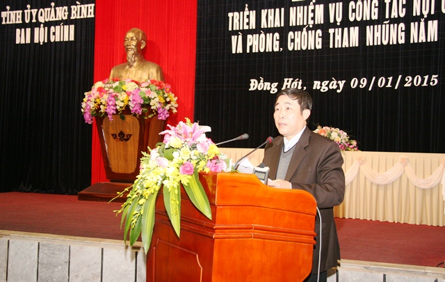 Đồng chí Mai Công Danh, Trưởng Ban Nội chính Tỉnh ủy Quảng Bình