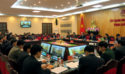 Một phiên họp thường kỳ của Ủy ban nhân dân tỉnh Hà Nam