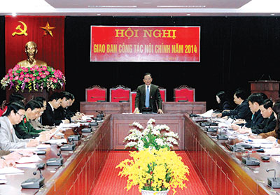 Hội nghị giao ban công tác nội chính năm 2014, triển khai nhiệm vụ năm 2015 của Tỉnh ủy Sơn La