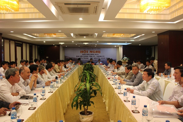 Hội nghị giao ban công tác nội chính và phòng, chống tham nhũng 15 tỉnh, thành phố khu vực miền Trung - Tây Nguyên