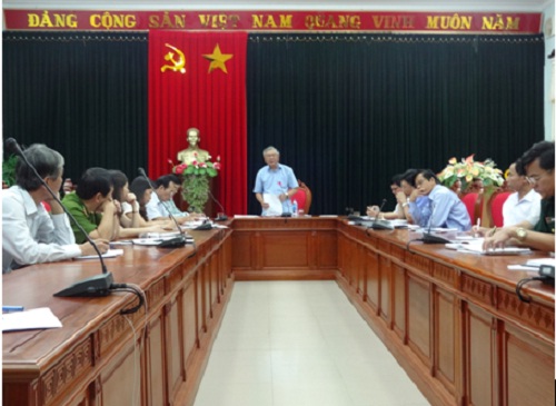 Đồng chí Phạm Đức Châu, Phó Bí thư Thường trực Tỉnh ủy chủ trì Hội nghị
