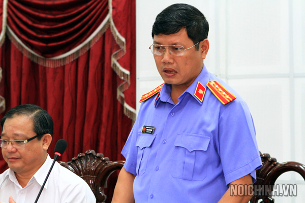 Đồng chí Phan Văn Phong, Phó Viện trưởng Viện Kiểm sát nhân dân tỉnh Bình Phước