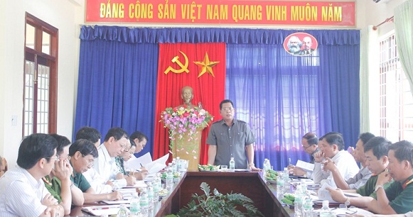 Đoàn công tác của Thường trực Tỉnh ủy làm việc với Ban Thường vụ Huyện ủy Ea Kar về tình hình an ninh chính trị, trật tự an toàn xã hội