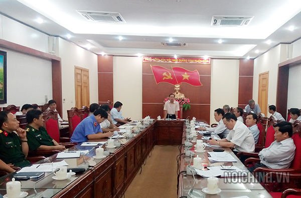 Một Hội nghị sơ kết công tác nội chính và phòng, chống tham nhũng tỉnh Lào Cai