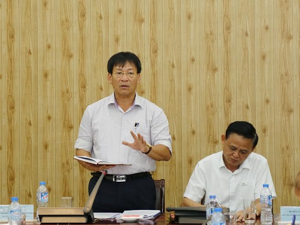 Đồng chí Phạm Anh Tuấn, Phó trưởng Ban Nội chính Trung ương, Trưởng đoàn công tác số 3 phát biểu kết luận