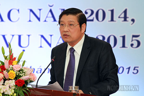 Đồng chí Phan Đình Trạc, Ủy viên Trung ương Đảng, Phó trưởng Ban thường trực Ban Nội chính Trung ương