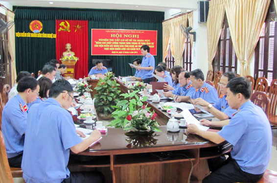 Cán bộ ngành kiểm sát tỉnh Nghệ An
