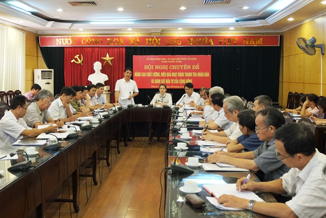 Tọa đàm nâng cao chất lượng hoạt động Thanh tra nhân dân, giám sát đầu tư của cộng đồng tại quận Thanh Xuân, Hà Nội