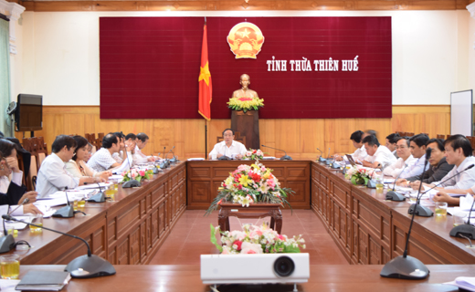 Một phiên họp của UBND tỉnh Thừa Thiên Huế