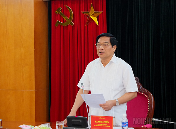 Đồng chí Hà Ngọc Chiến, Uỷ viên Trung ương Đảng, Phó trưởng Ban Nội chính Trung ương