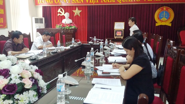 Ban Nội chính Tỉnh ủy Thái Bình khảo sát thực hiện công tác nội chính tại Tòa án nhân dân tỉnh