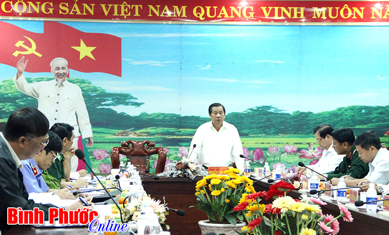Một Hội nghị giao ban công tác nội chính và phòng chống tham nhũng tỉnh Bình Phước (Ảnh: Báo Bình Phước Online)