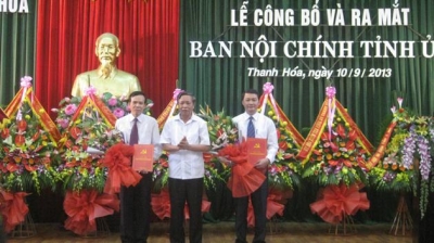 Lễ công bố và ra mắt Ban Nội chính Tỉnh ủy Thanh Hóa năm 2013