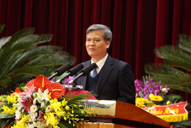 Đồng chí Nguyễn Văn Thông, Ủy viên Trung ương Đảng, Phó trưởng Ban Nội chính Trung ương phát biểu tại Lễ kỷ niệm