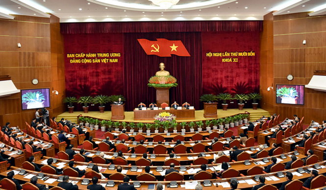 Toàn cảnh Hội nghị Ban Chấp hành Trung ương Đảng lần thứ mười bốn (khóa XI). Ảnh TTXVN