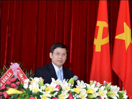 Đồng chí Lê Minh Trí, Phó trưởng Ban Nội chính Trung ương phát biểu tại buổi Lễ